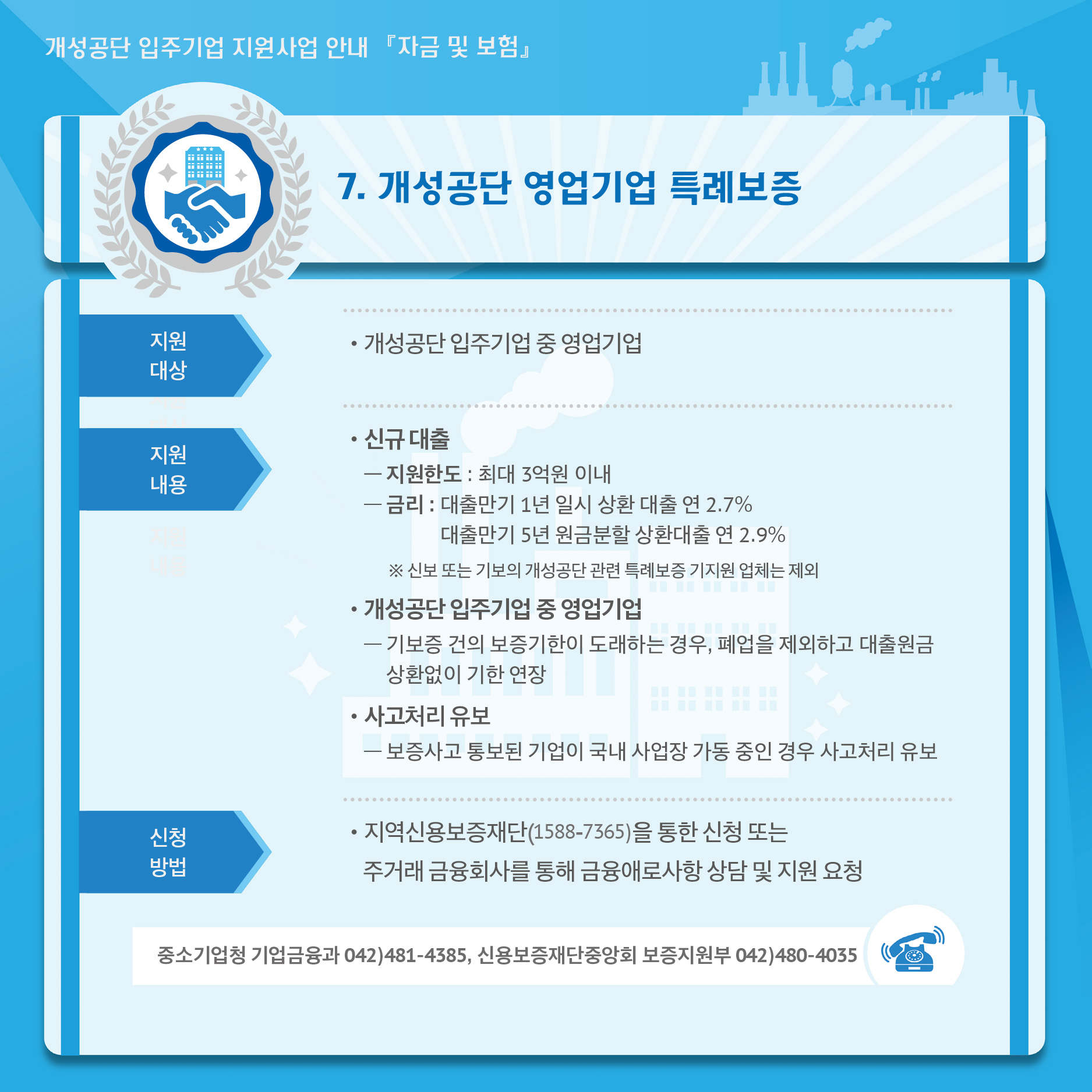 7. 개성공단 영업기업 특례보증