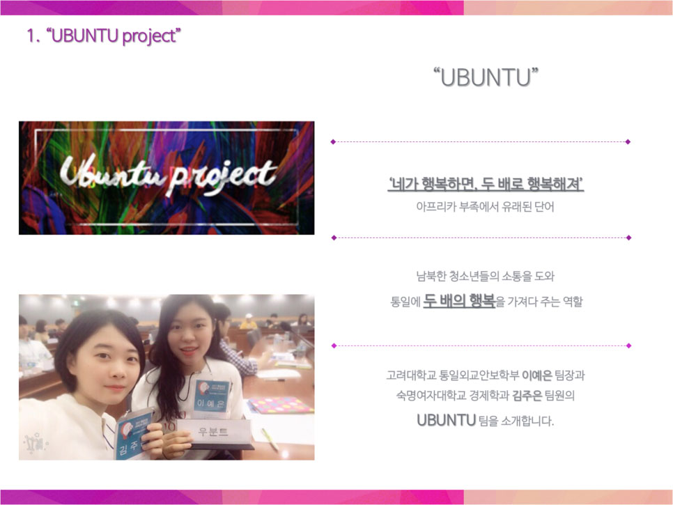 1.UBUNTU project
