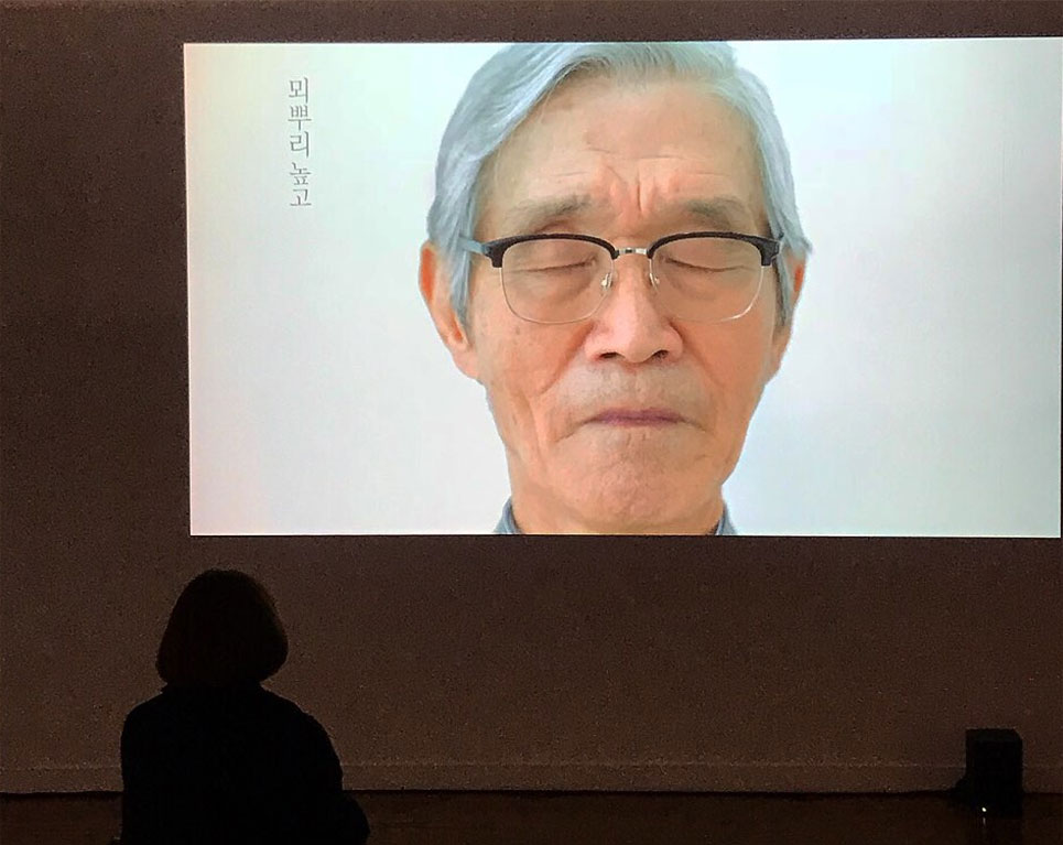 한국전쟁 당시 남한에 거주하게 된 시민이 고향을 그리워하는 영상 작품] - 김량 작가 작품
