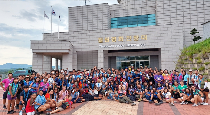 The Center for Unified Korean Future accommodates Mexican scouts participating in the 25th World Scout Jamboree-2023 SaeManGeum